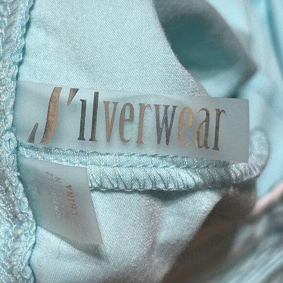 Silverwear Knit Skort Light Teal Size L Large Stretch Pull-On - Picture 5 of 8